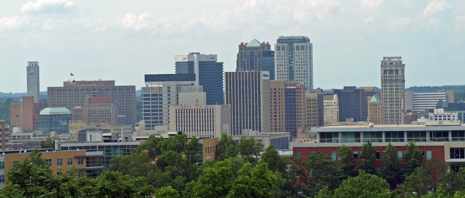 Birmingham, Alabama skyline seen from Red Mountain
