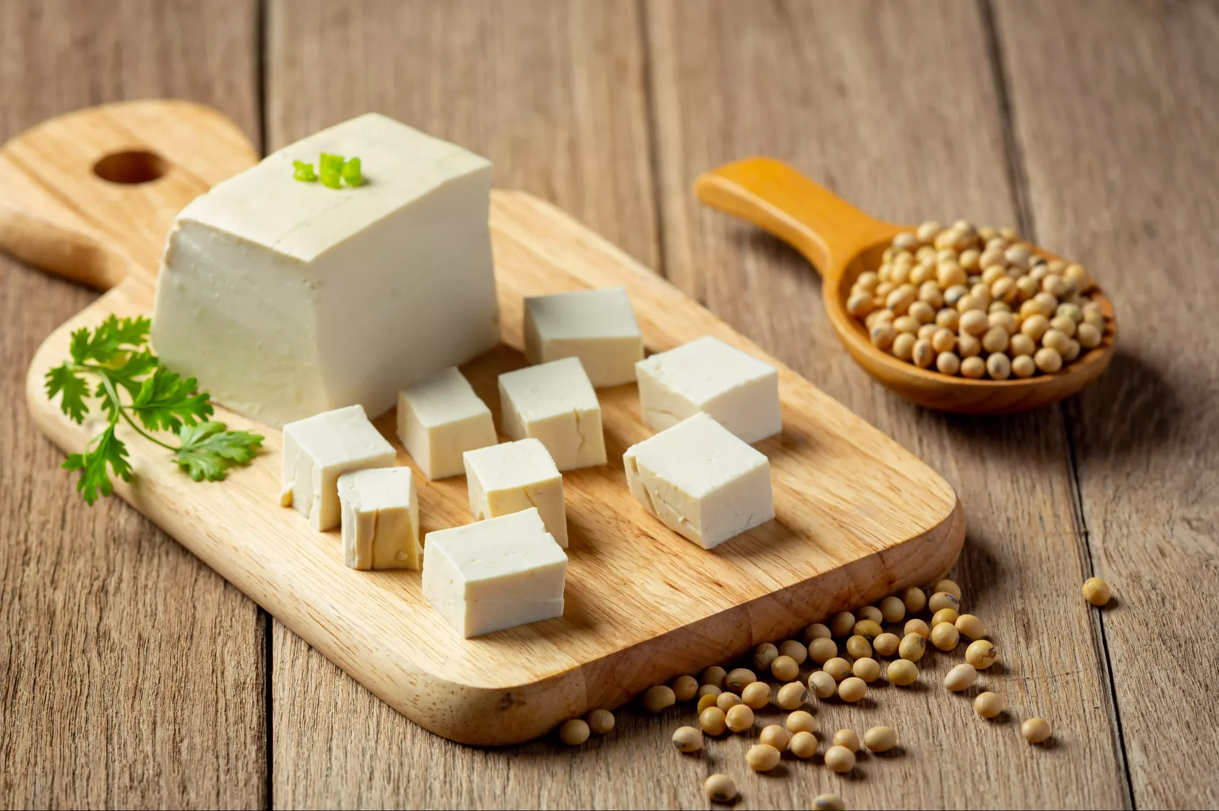 Tofu and soybeans